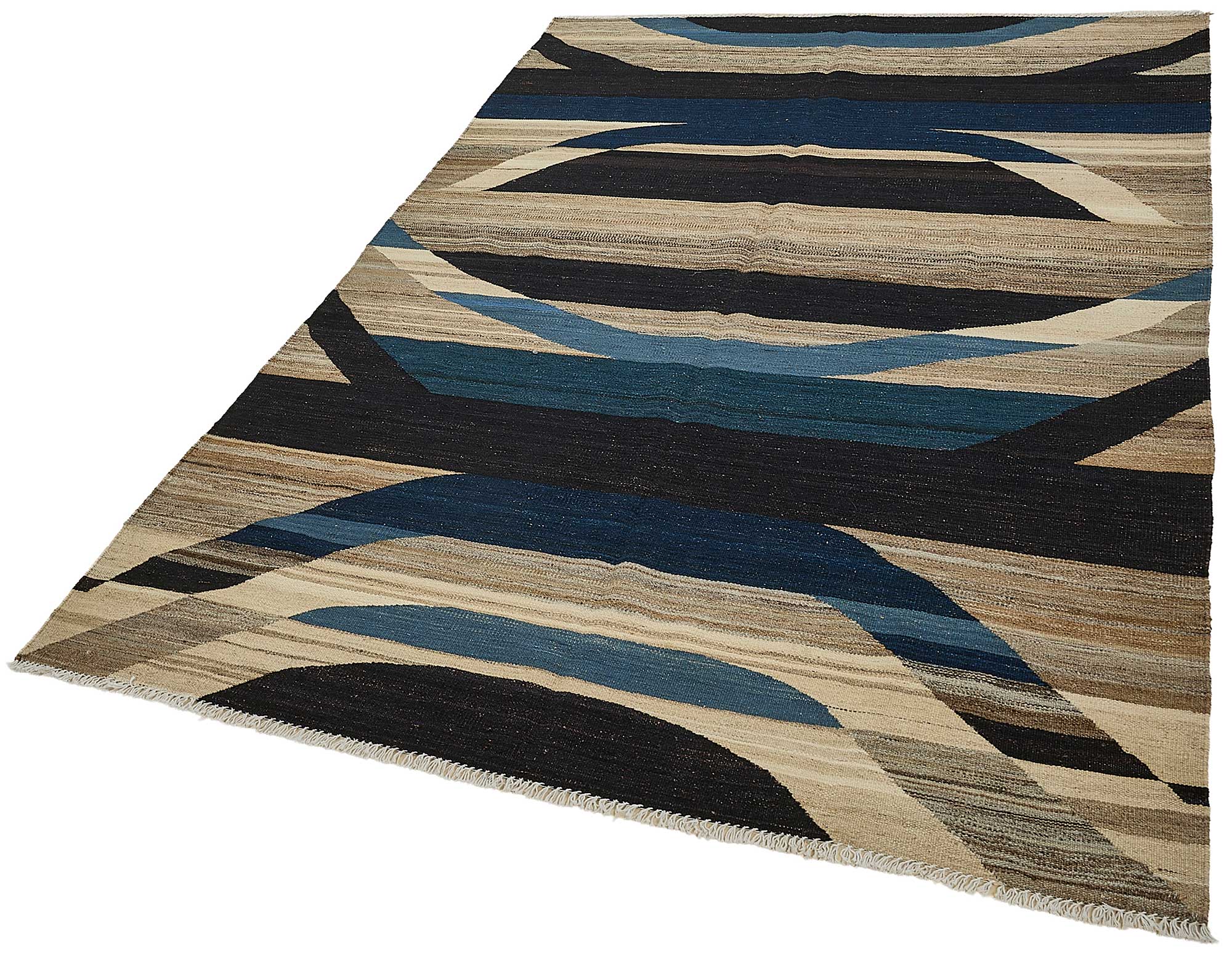 5x8 Contemporary Wool Kilim Rug - 51667