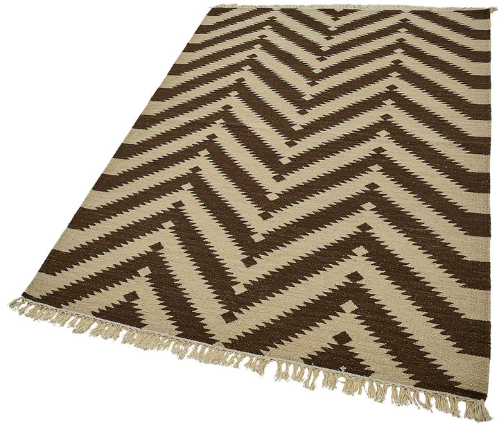 4x6 Contemporary Wool Kilim Rug - 51669