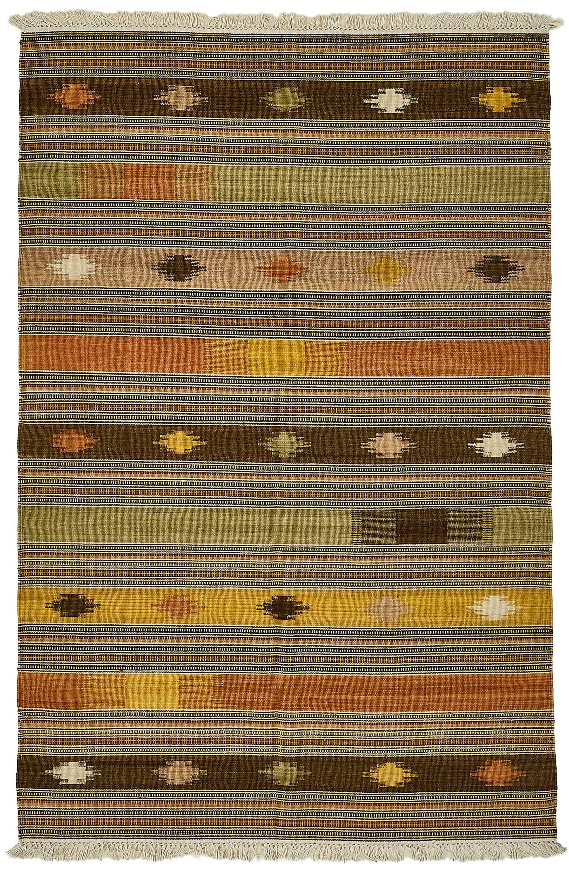 4x6 Contemporary Wool Kilim Rug - 51670