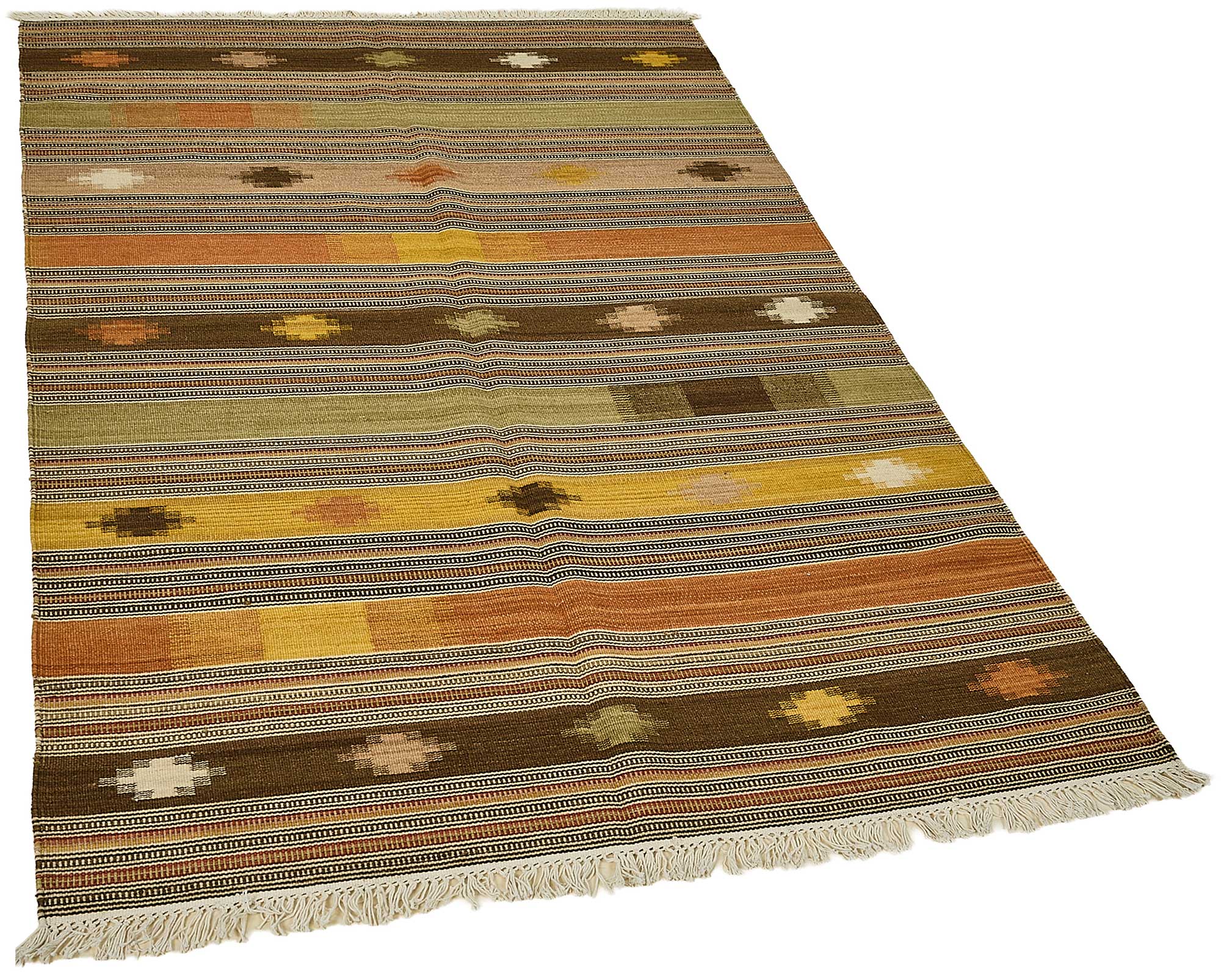 4x6 Contemporary Wool Kilim Rug - 51670