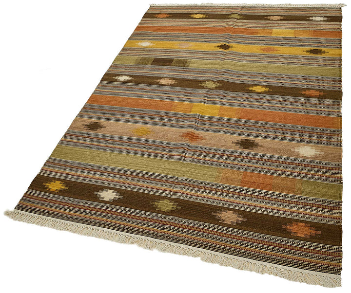 4x6 Contemporary Wool Kilim Rug - 51670