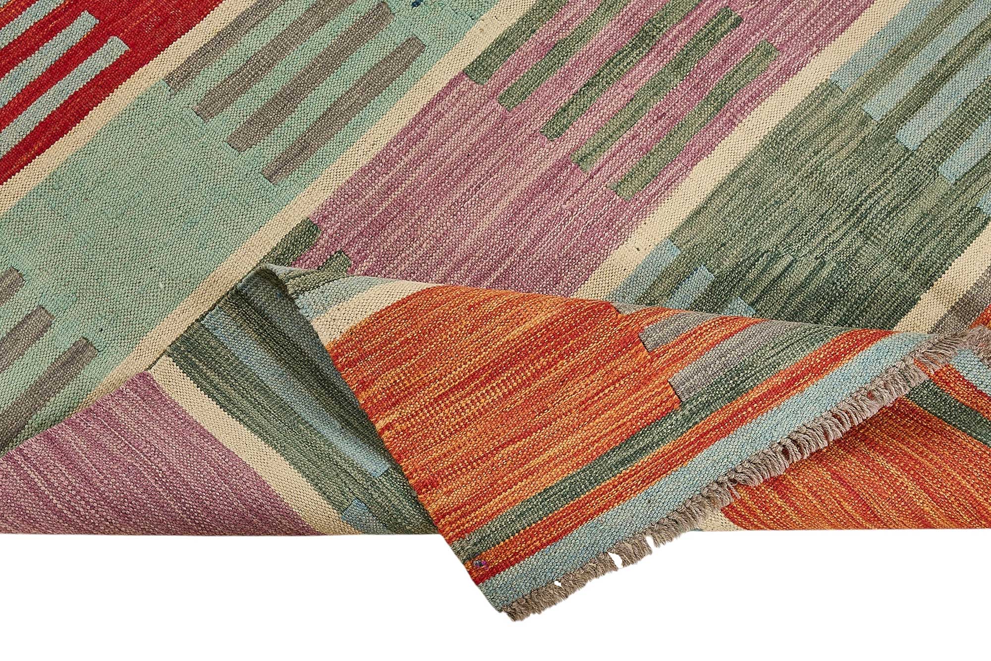 5x7 Contemporary Wool Kilim Rug - 51671