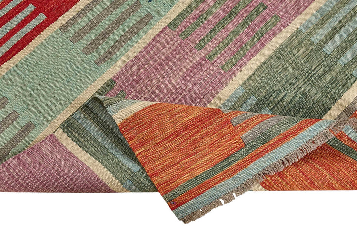 5x7 Contemporary Wool Kilim Rug - 51671