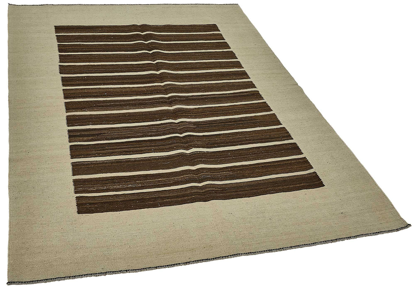 5x6 Contemporary Wool Kilim Rug - 51672