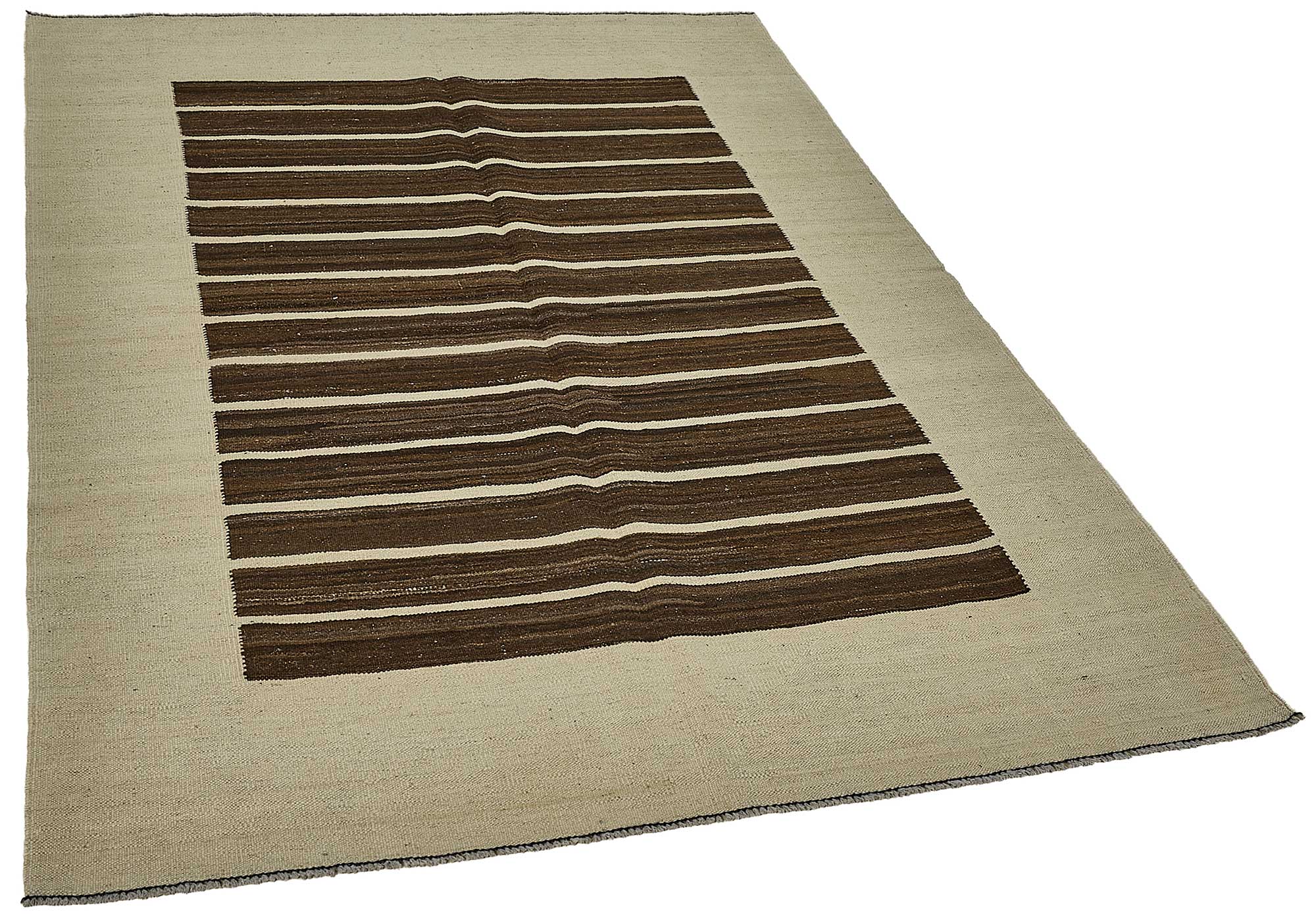5x6 Contemporary Wool Kilim Rug - 51672
