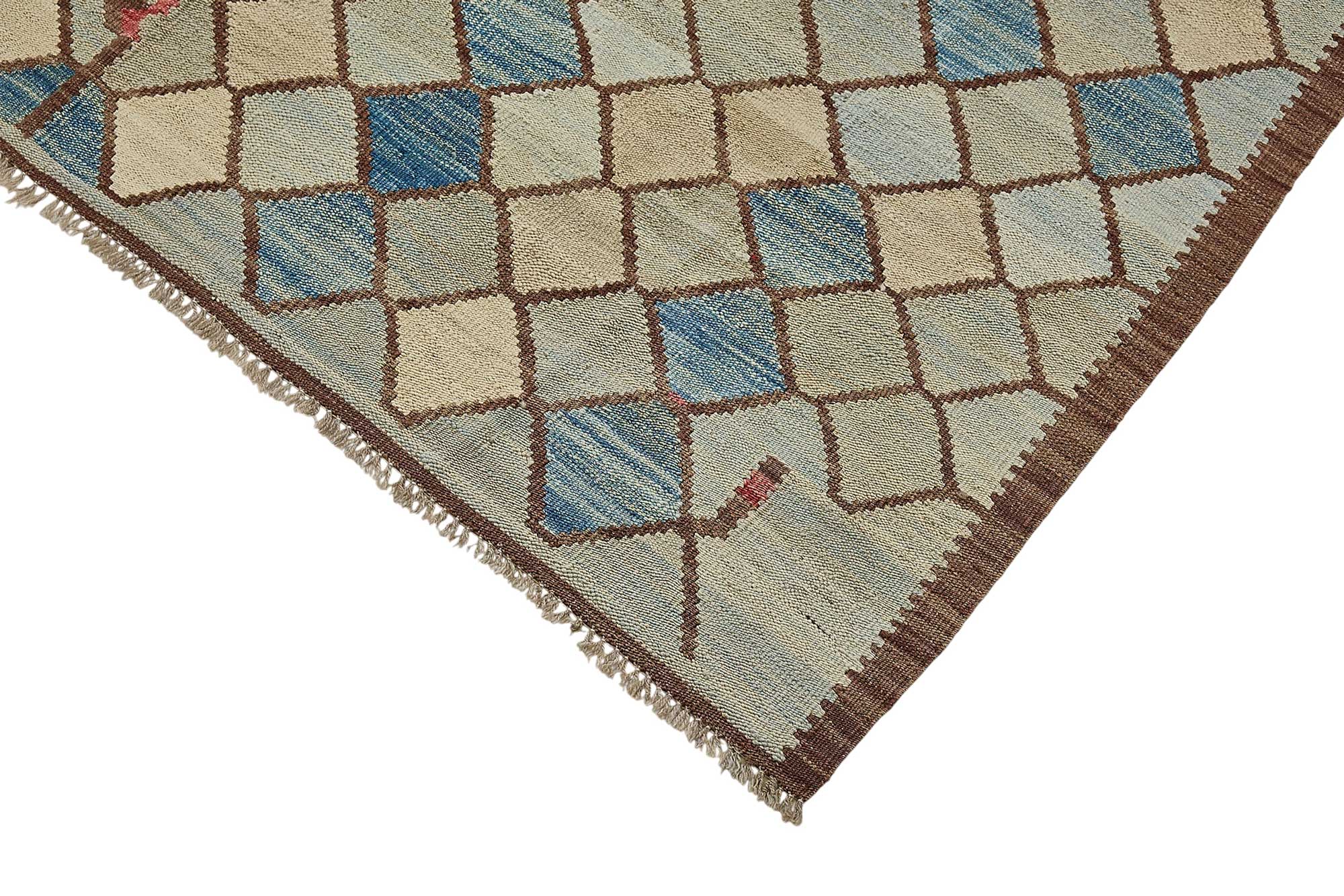5x7 Contemporary Wool Kilim Rug - 51673