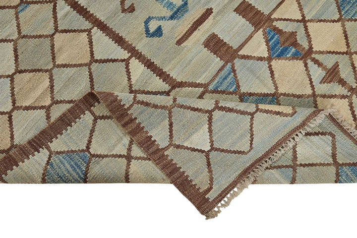 5x7 Contemporary Wool Kilim Rug - 51673
