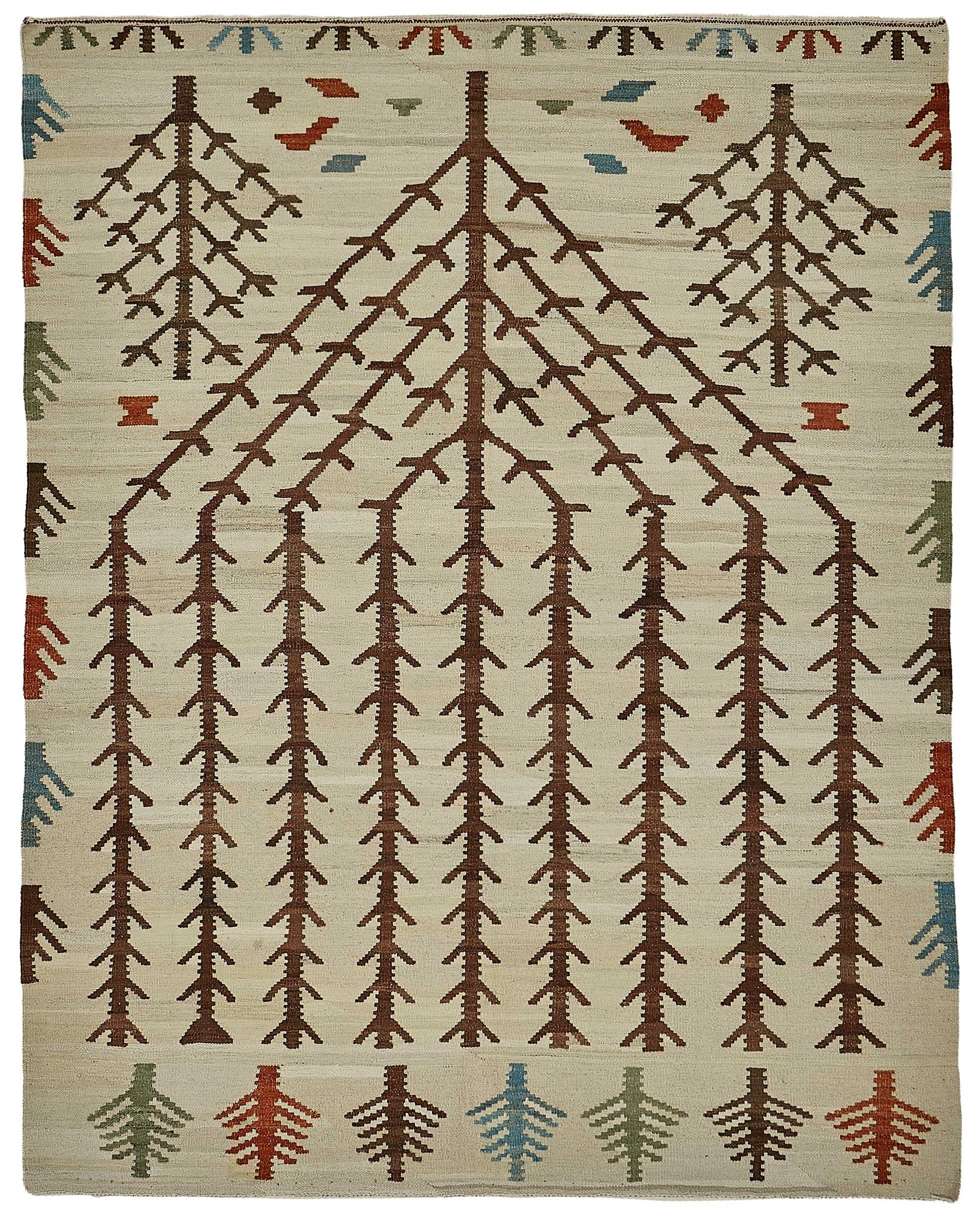 5x7 Contemporary Wool Kilim Rug - 51674