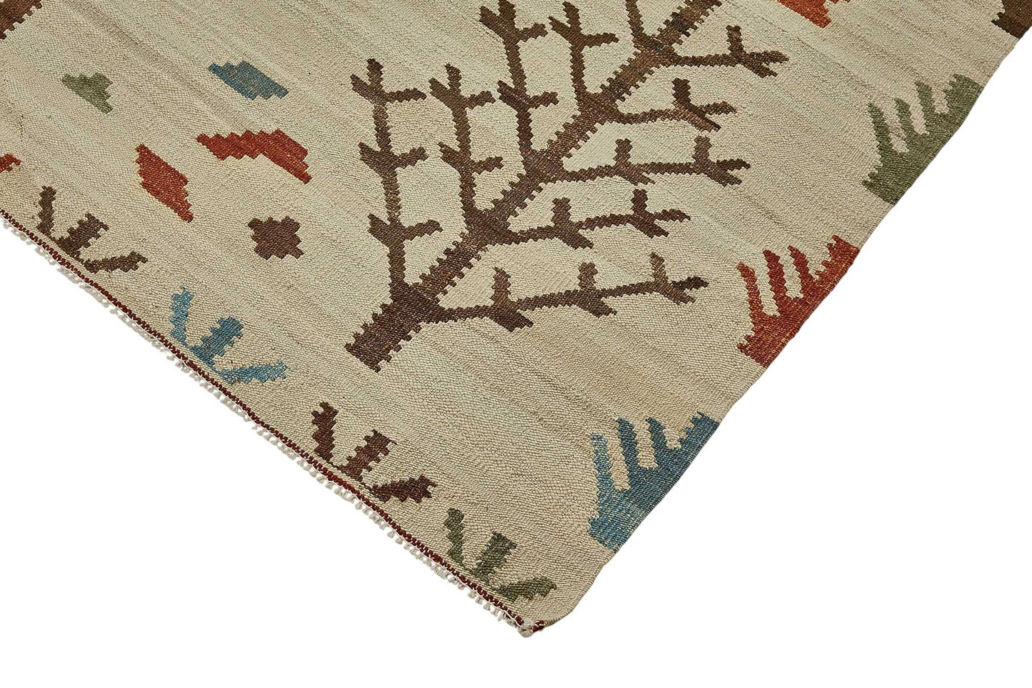 5x7 Contemporary Wool Kilim Rug - 51674