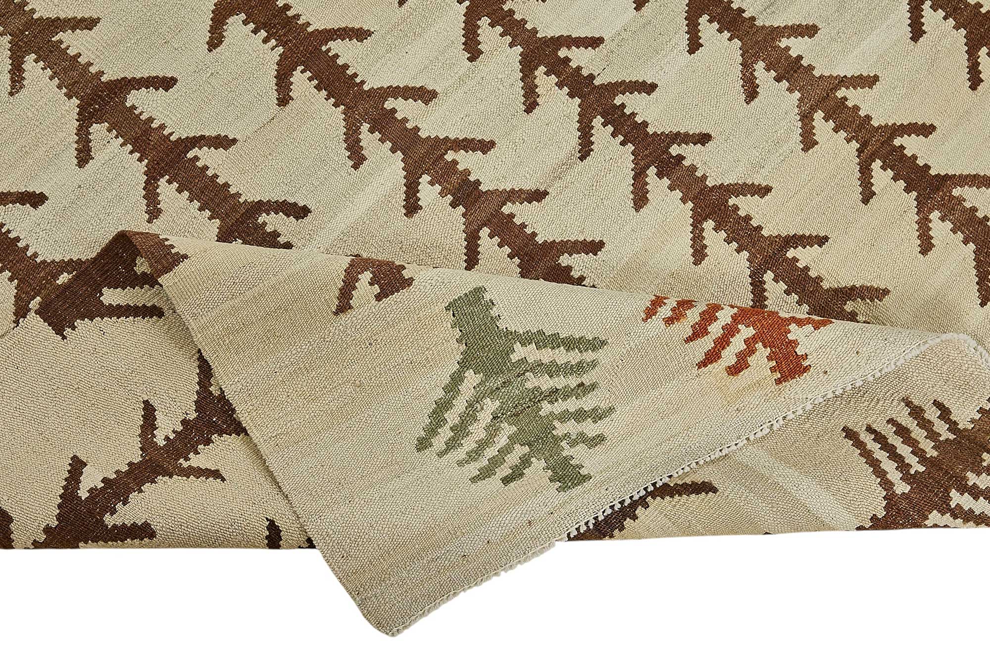 5x7 Contemporary Wool Kilim Rug - 51674