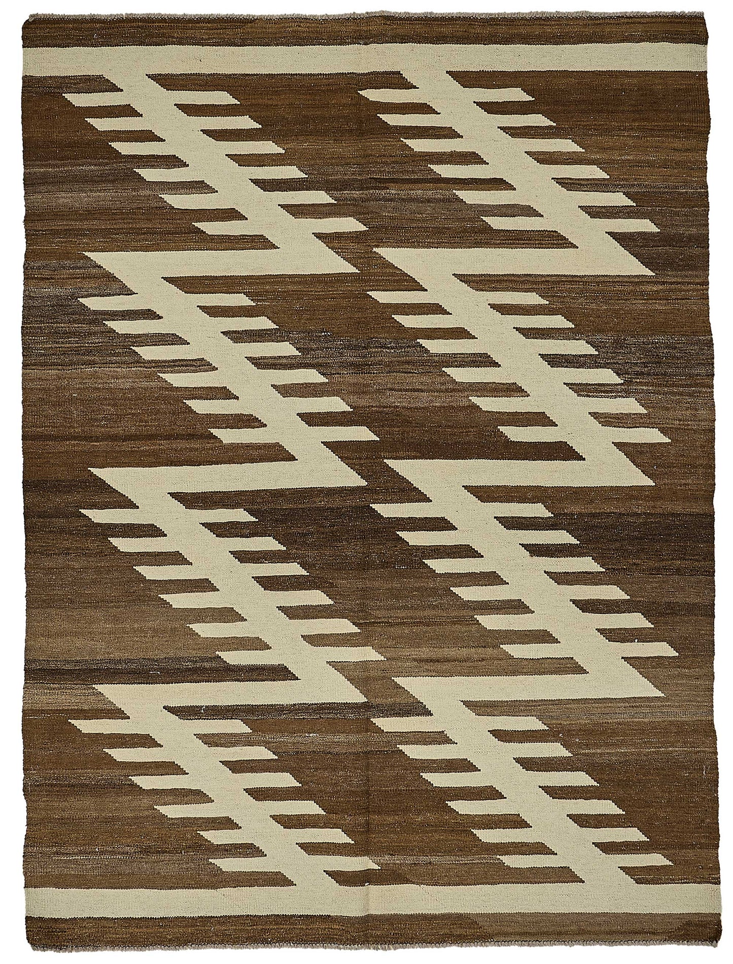5x7 Contemporary Wool Kilim Rug - 51675
