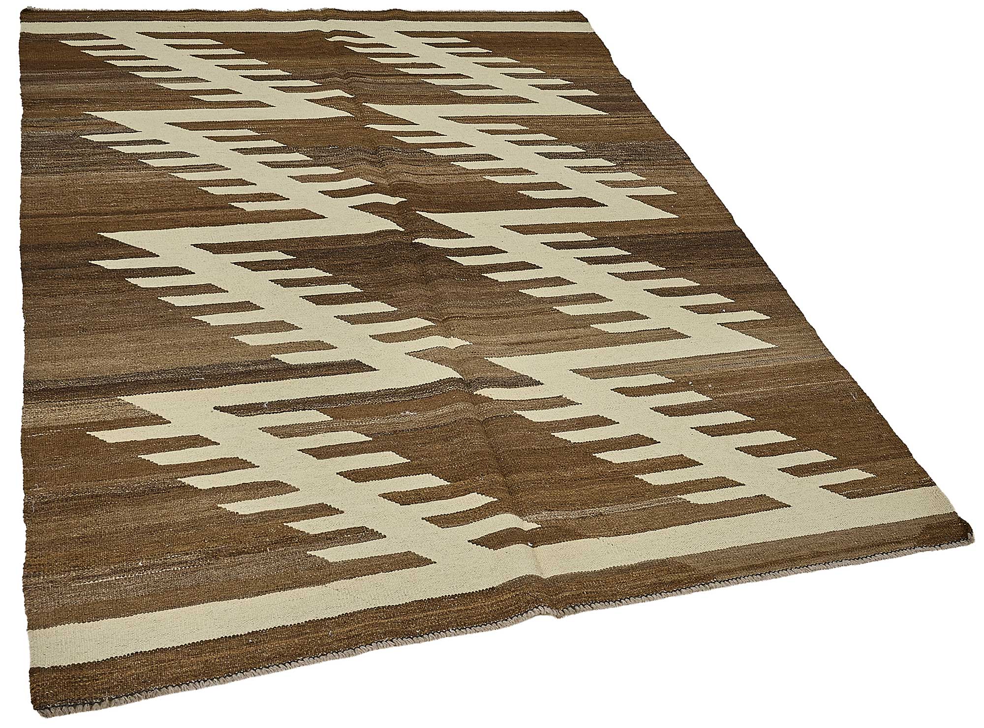 5x7 Contemporary Wool Kilim Rug - 51675