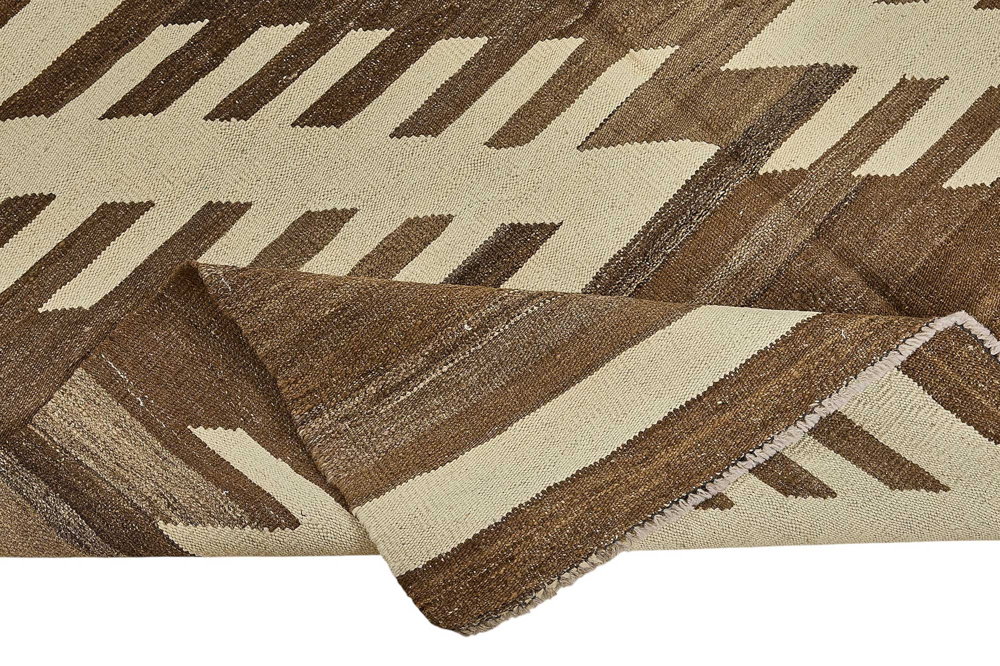5x7 Contemporary Wool Kilim Rug - 51675