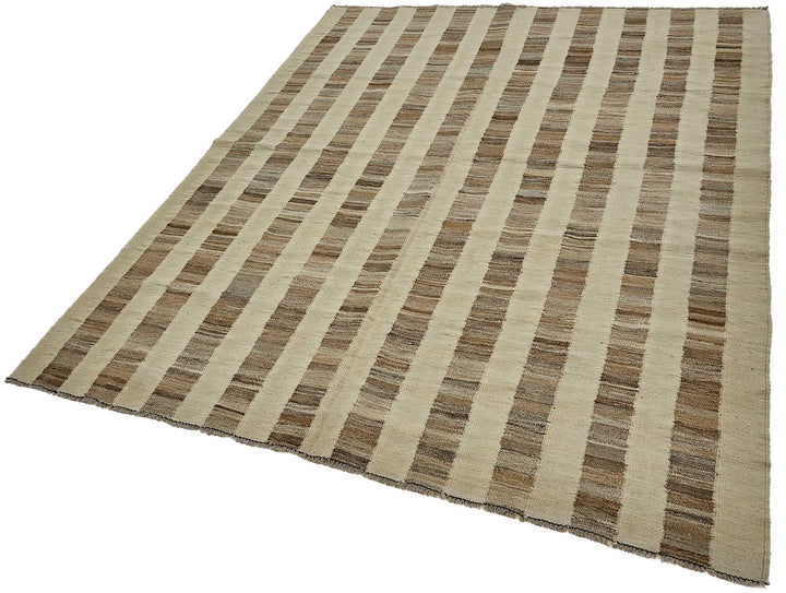 5x8 Contemporary Wool Kilim Rug - 51676