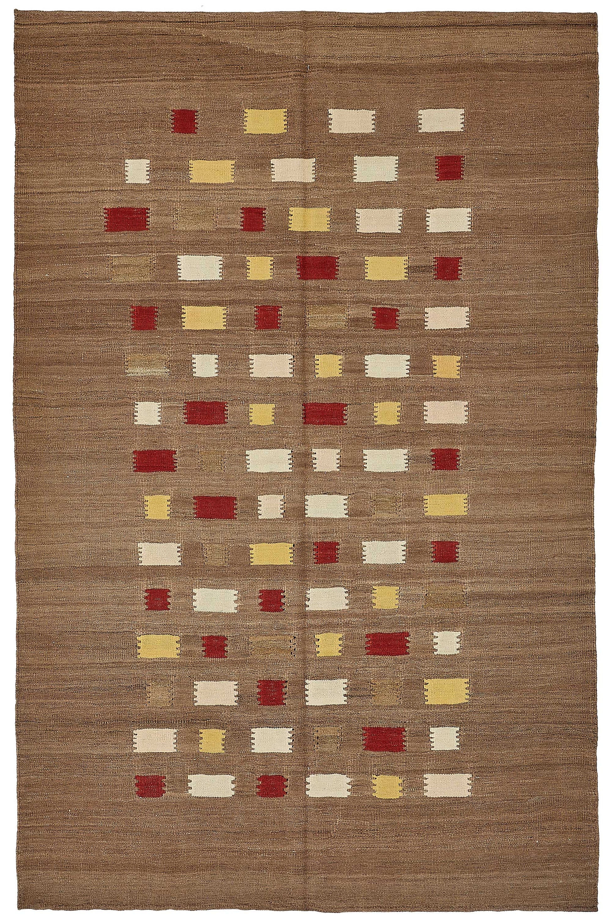 5x8 Contemporary Wool Kilim Rug - 51679