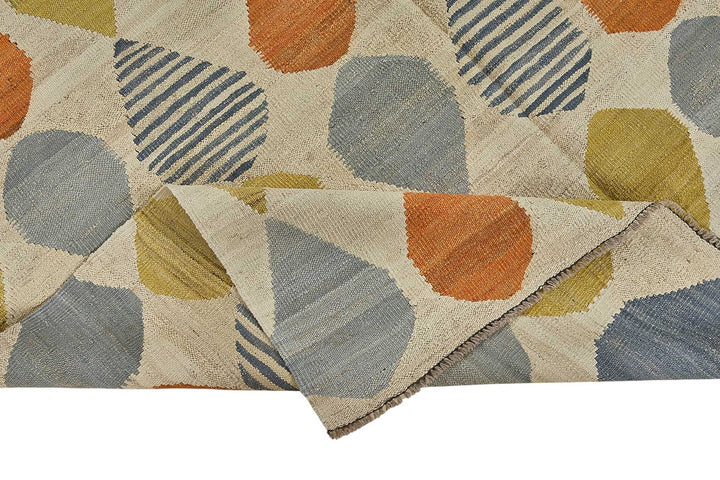 6x8 Contemporary Wool Kilim Rug - 51680