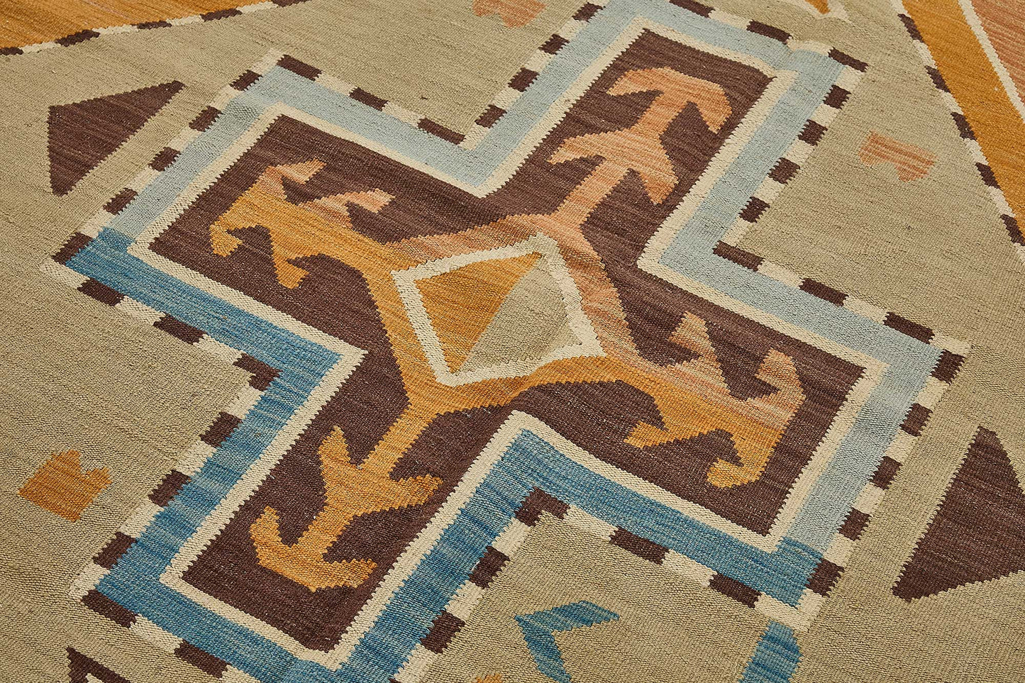 6x9 Contemporary Wool Kilim Rug - 51682