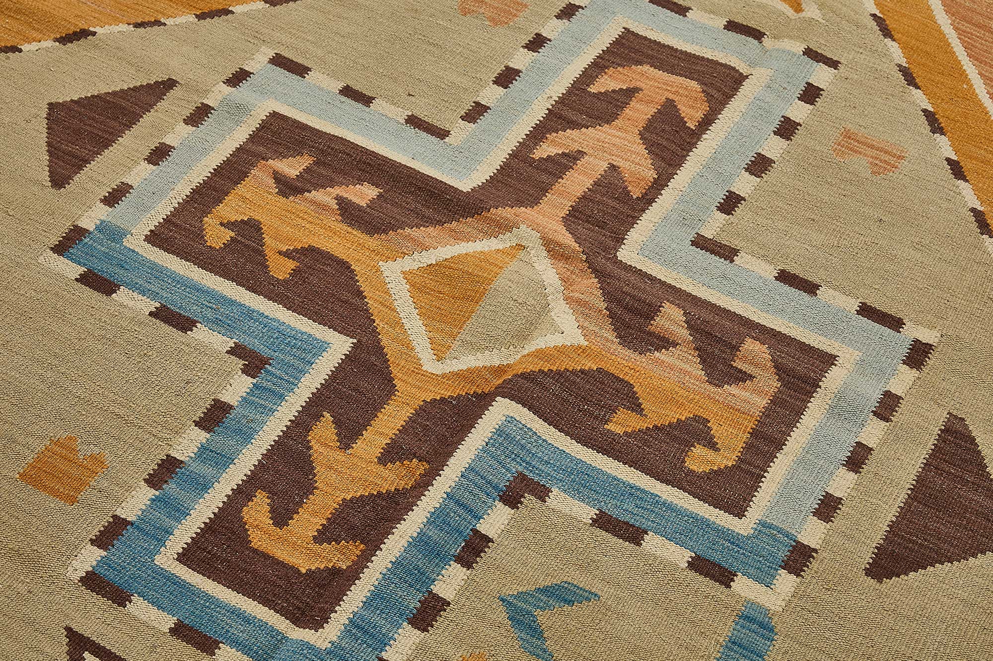 6x9 Contemporary Wool Kilim Rug - 51682