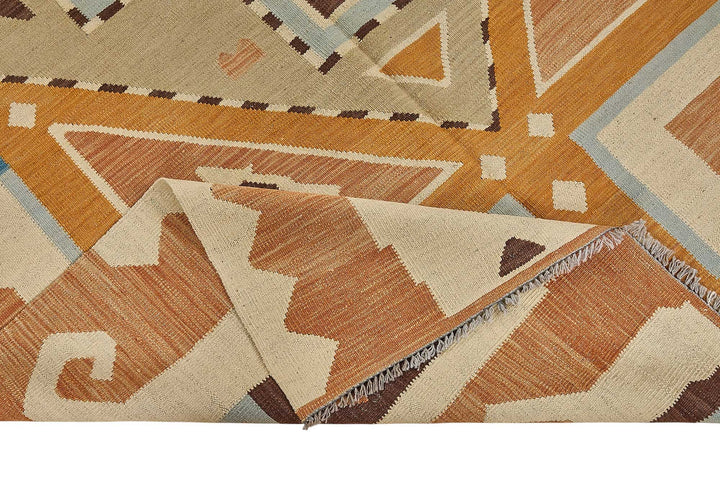 6x9 Contemporary Wool Kilim Rug - 51682