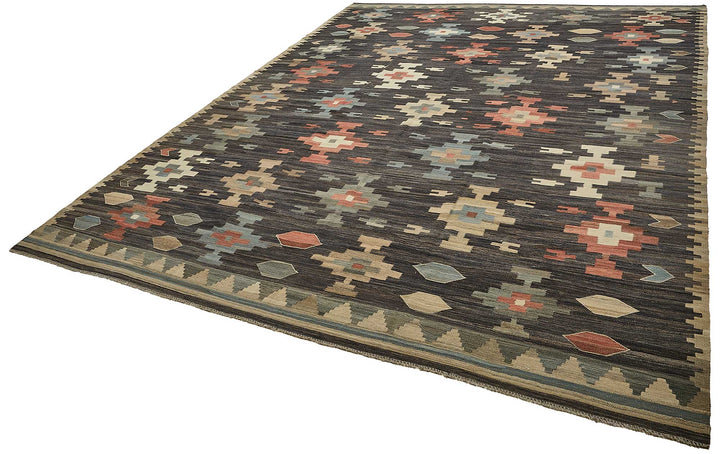 10x14 Contemporary Wool Kilim Rug - 51683