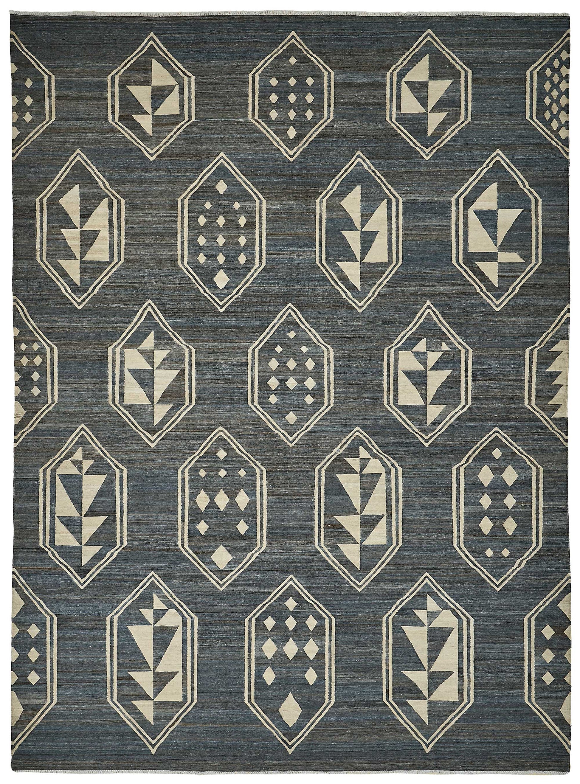 10x14 Contemporary Wool Kilim Rug - 51684