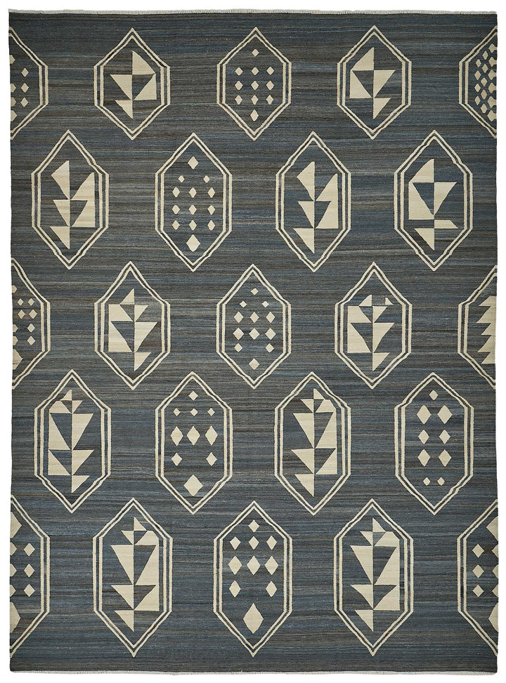 10x14 Contemporary Wool Kilim Rug - 51684