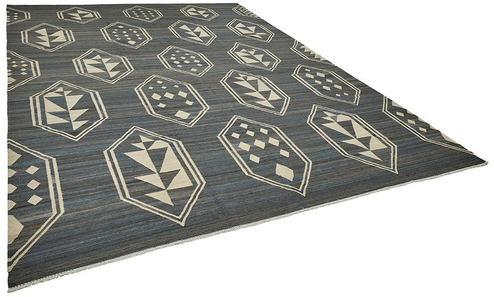 10x14 Contemporary Wool Kilim Rug - 51684