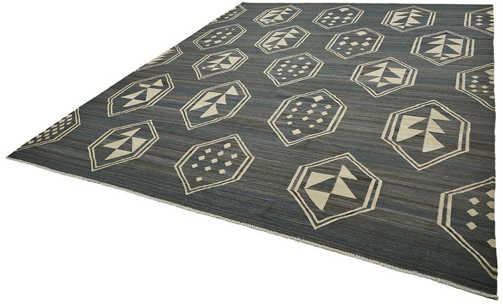 10x14 Contemporary Wool Kilim Rug - 51684