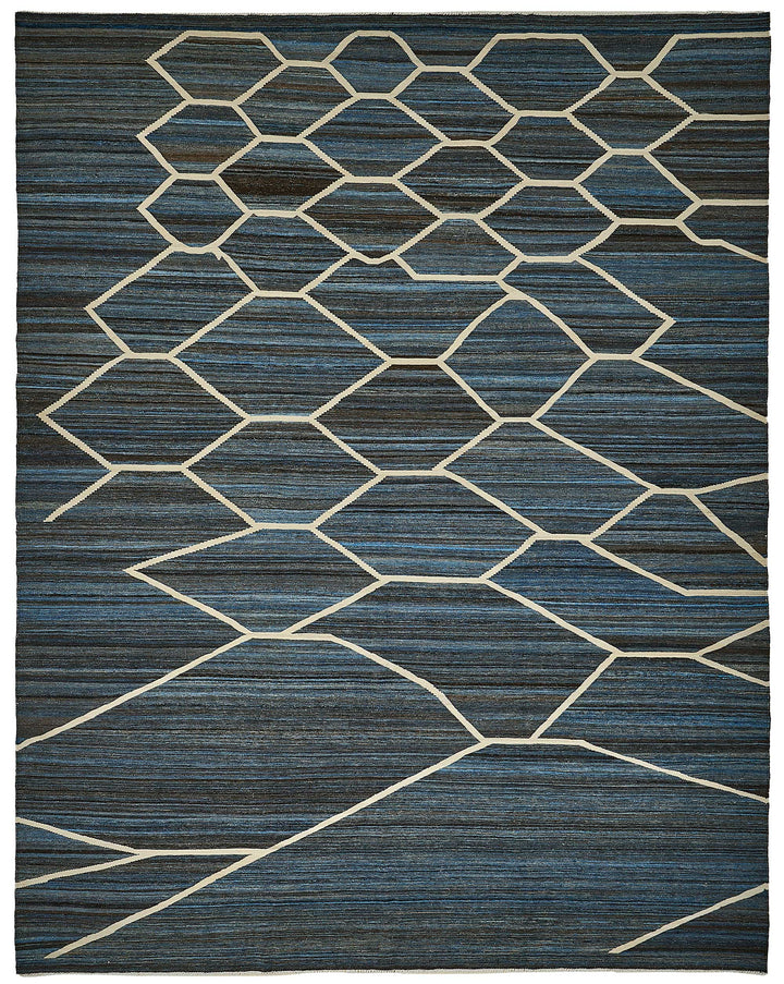 11x13 Contemporary Wool Kilim Rug - 51685