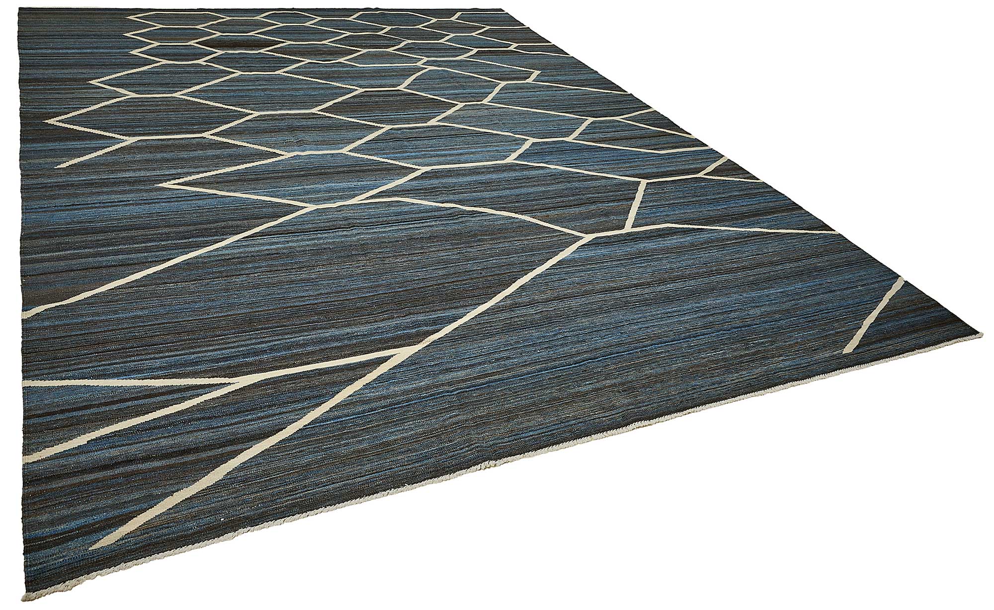 11x13 Contemporary Wool Kilim Rug - 51685