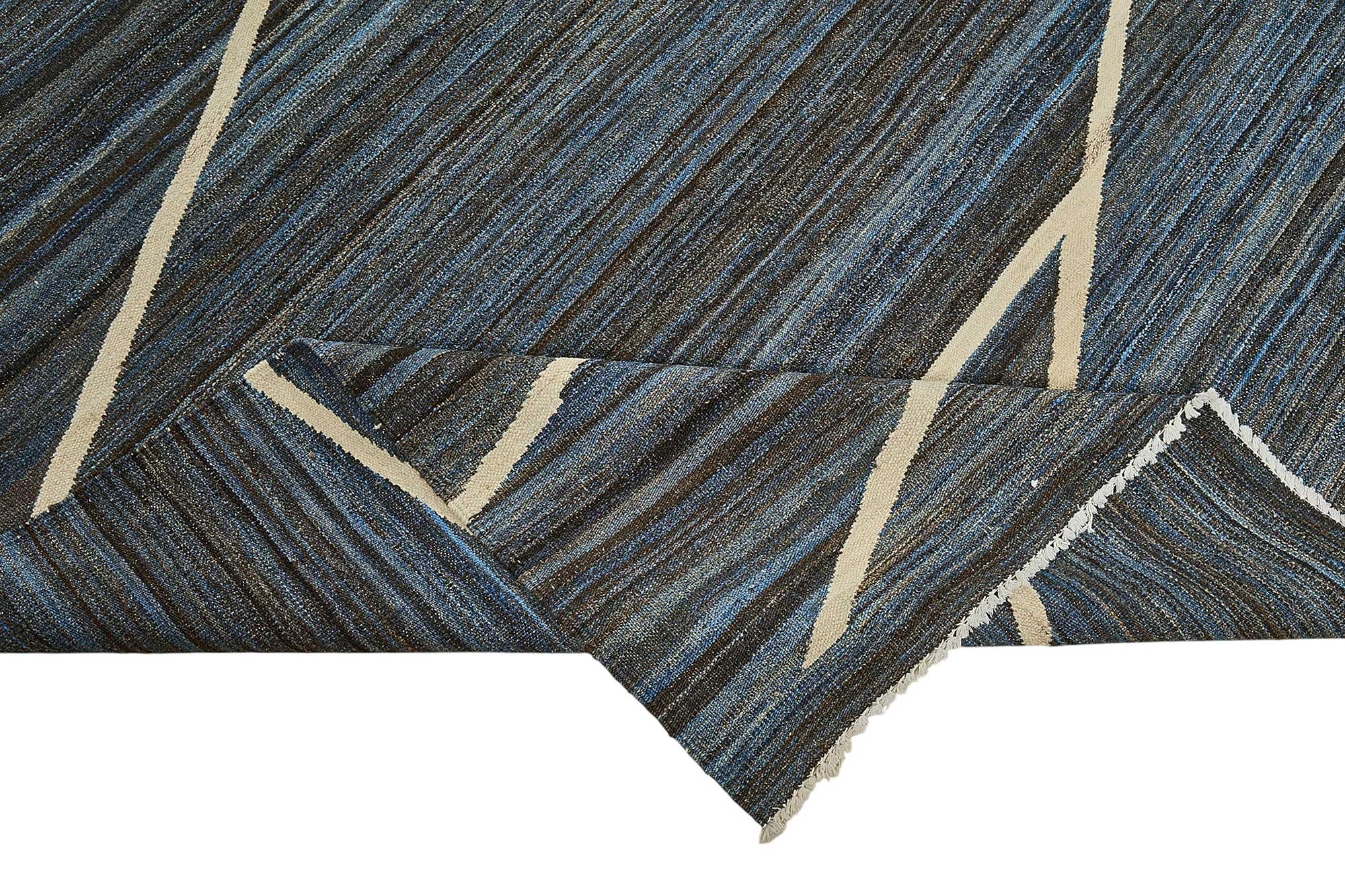 11x13 Contemporary Wool Kilim Rug - 51685