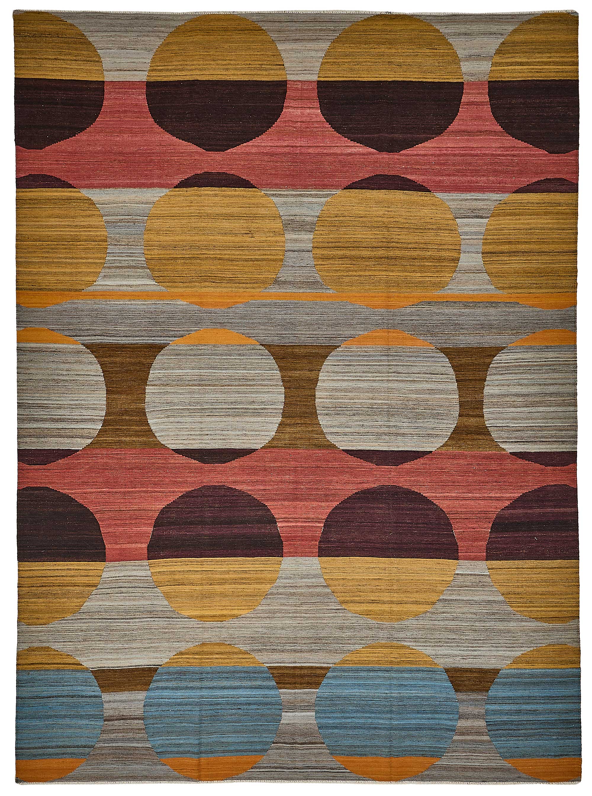 10x14 Contemporary Wool Kilim Rug - 51687