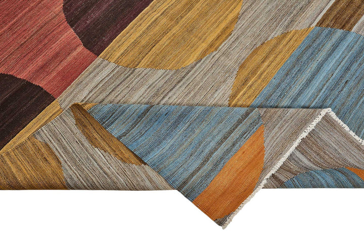 10x14 Contemporary Wool Kilim Rug - 51687