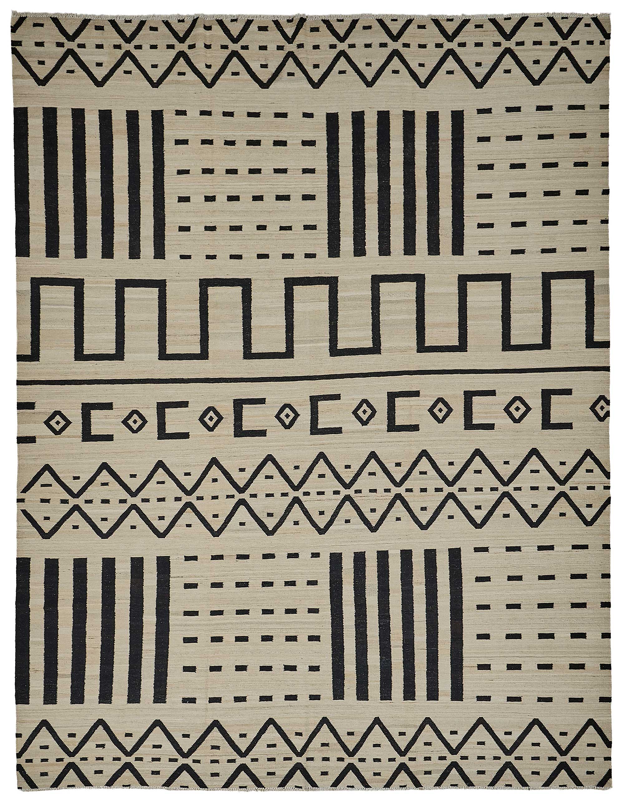 10x13 Contemporary Wool Kilim Rug - 51688