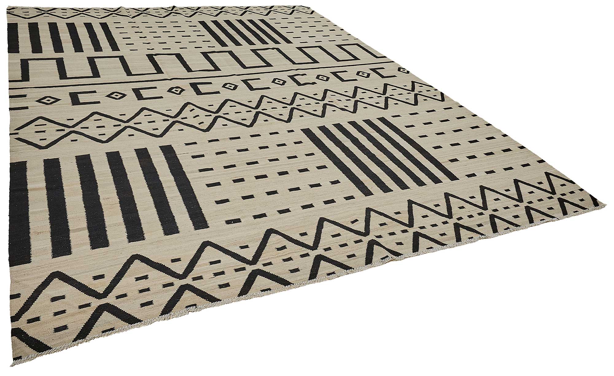 10x13 Contemporary Wool Kilim Rug - 51688