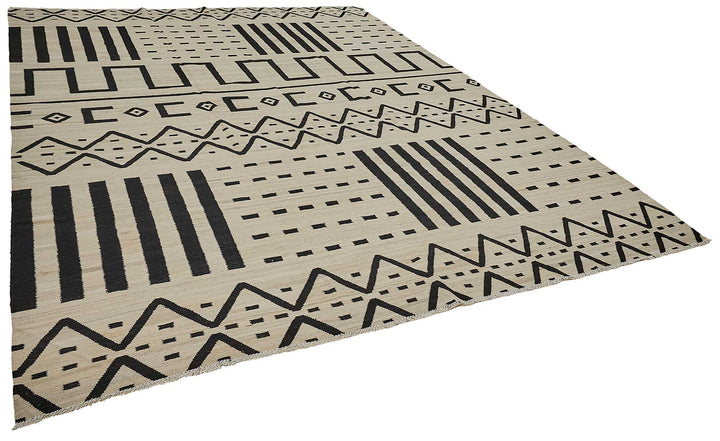 10x13 Contemporary Wool Kilim Rug - 51688
