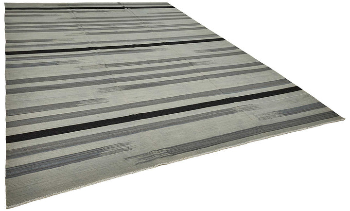10x14 Contemporary Wool Kilim Rug - 51689