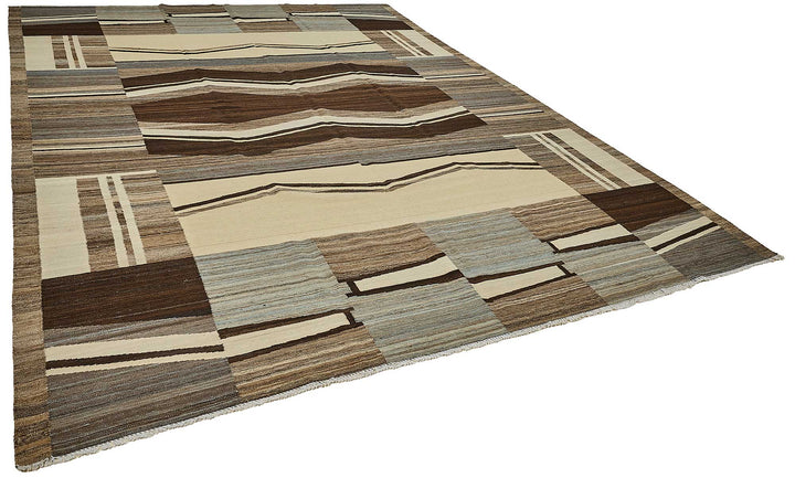 10x14 Contemporary Wool Kilim Rug - 51690