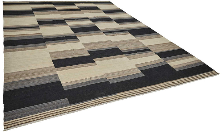 10x14 Contemporary Wool Kilim Rug - 51692