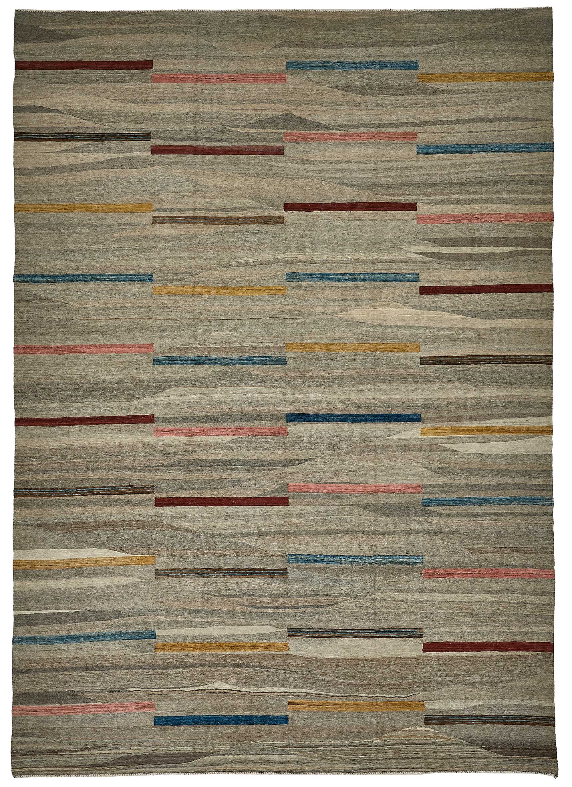 10x14 Contemporary Wool Kilim Rug - 51693