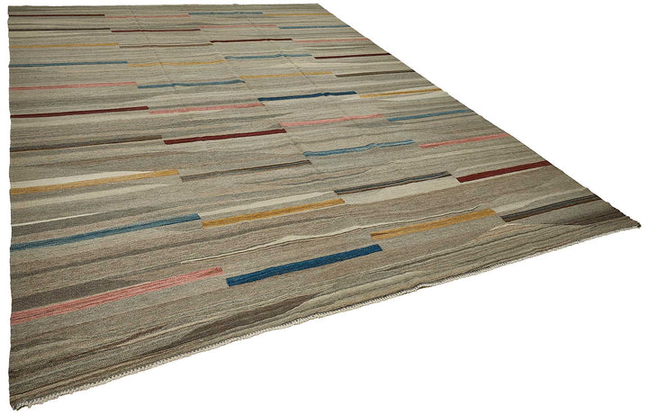 10x14 Contemporary Wool Kilim Rug - 51693