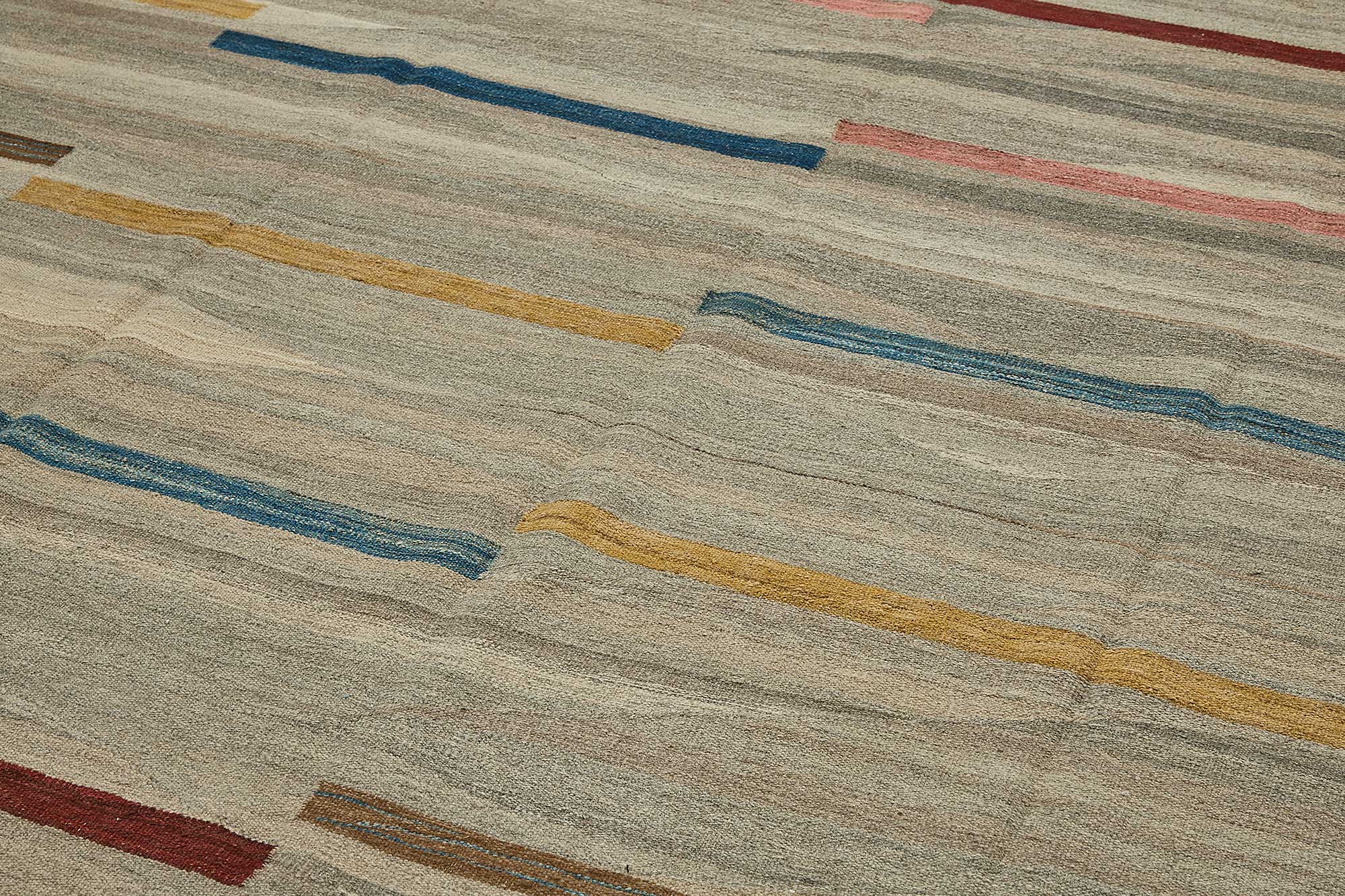 10x14 Contemporary Wool Kilim Rug - 51693