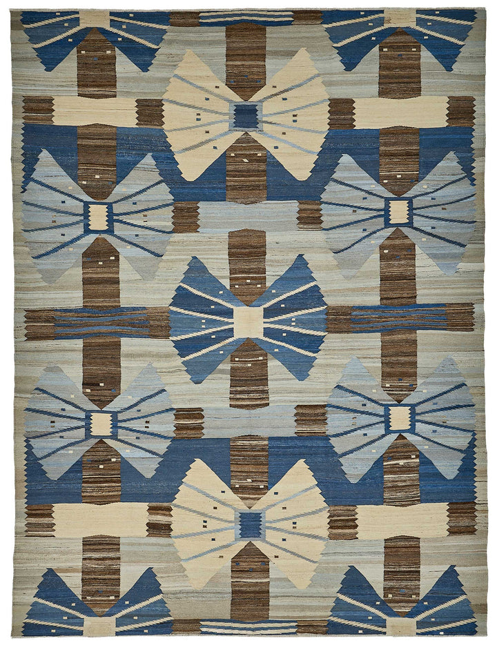 10x14 Contemporary Wool Kilim Rug - 51695