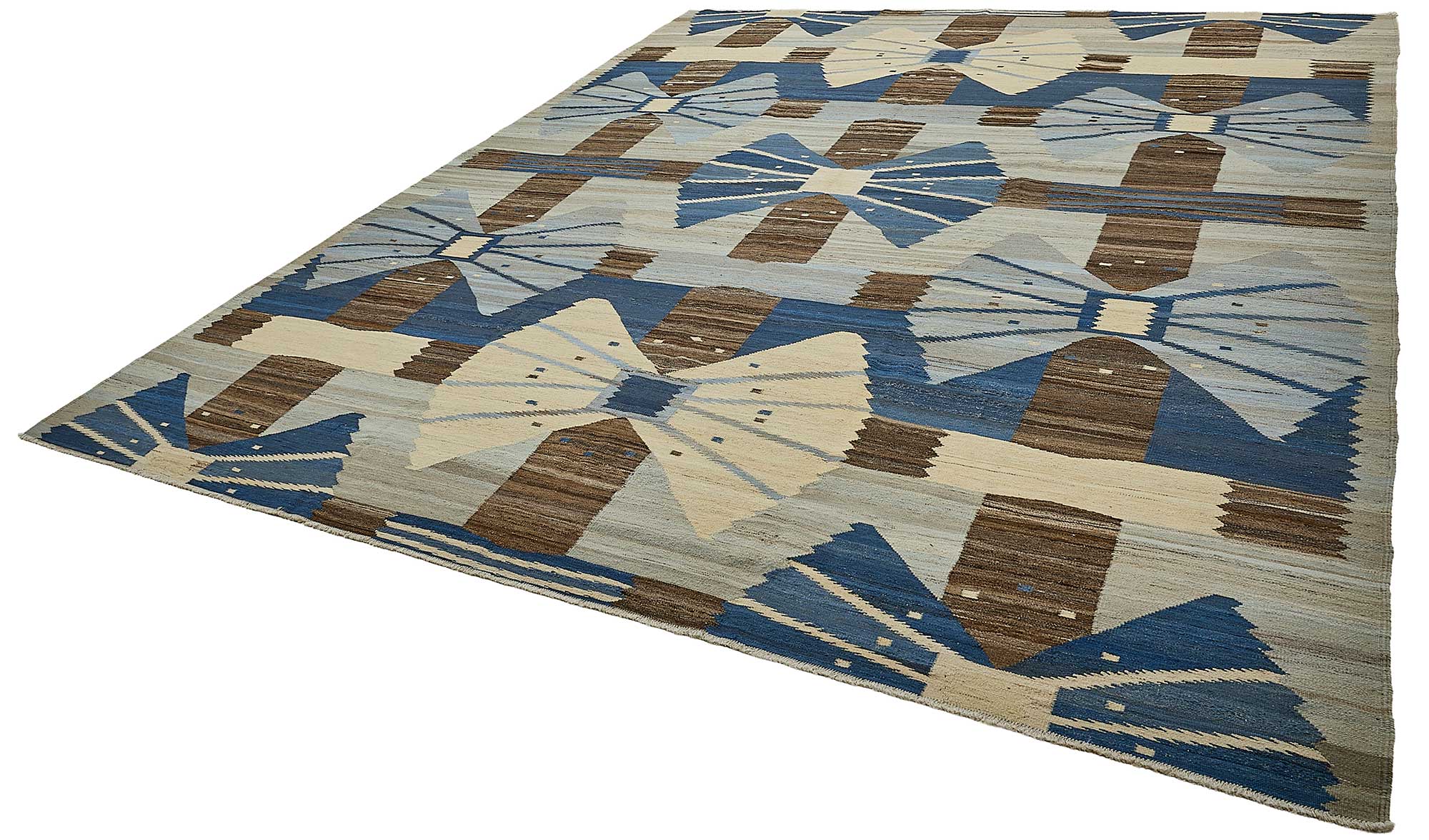 10x14 Contemporary Wool Kilim Rug - 51695