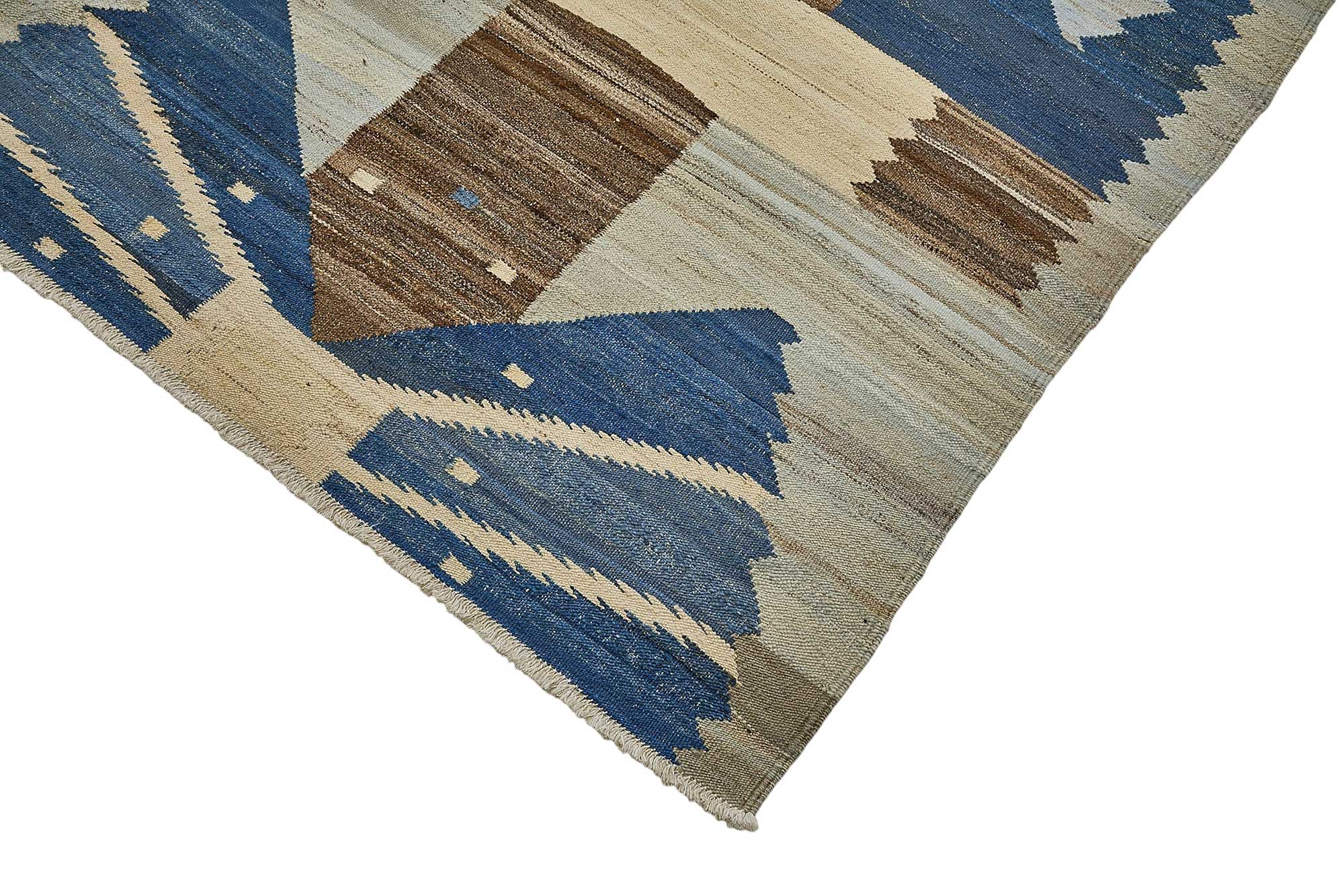 10x14 Contemporary Wool Kilim Rug - 51695