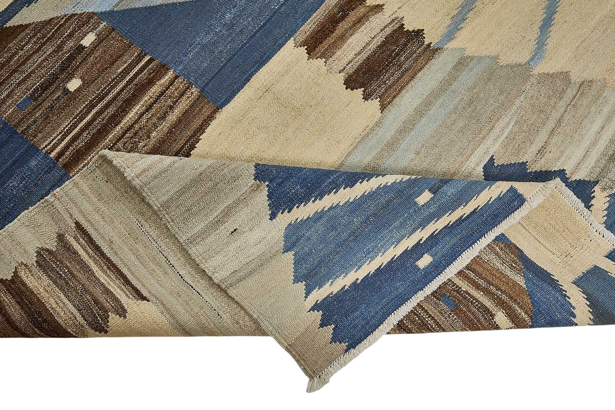 10x14 Contemporary Wool Kilim Rug - 51695