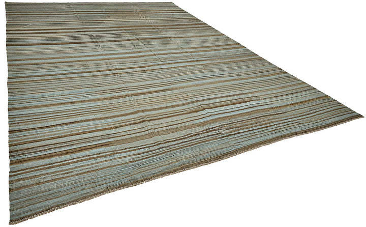 10x14 Contemporary Wool Kilim Rug - 51696
