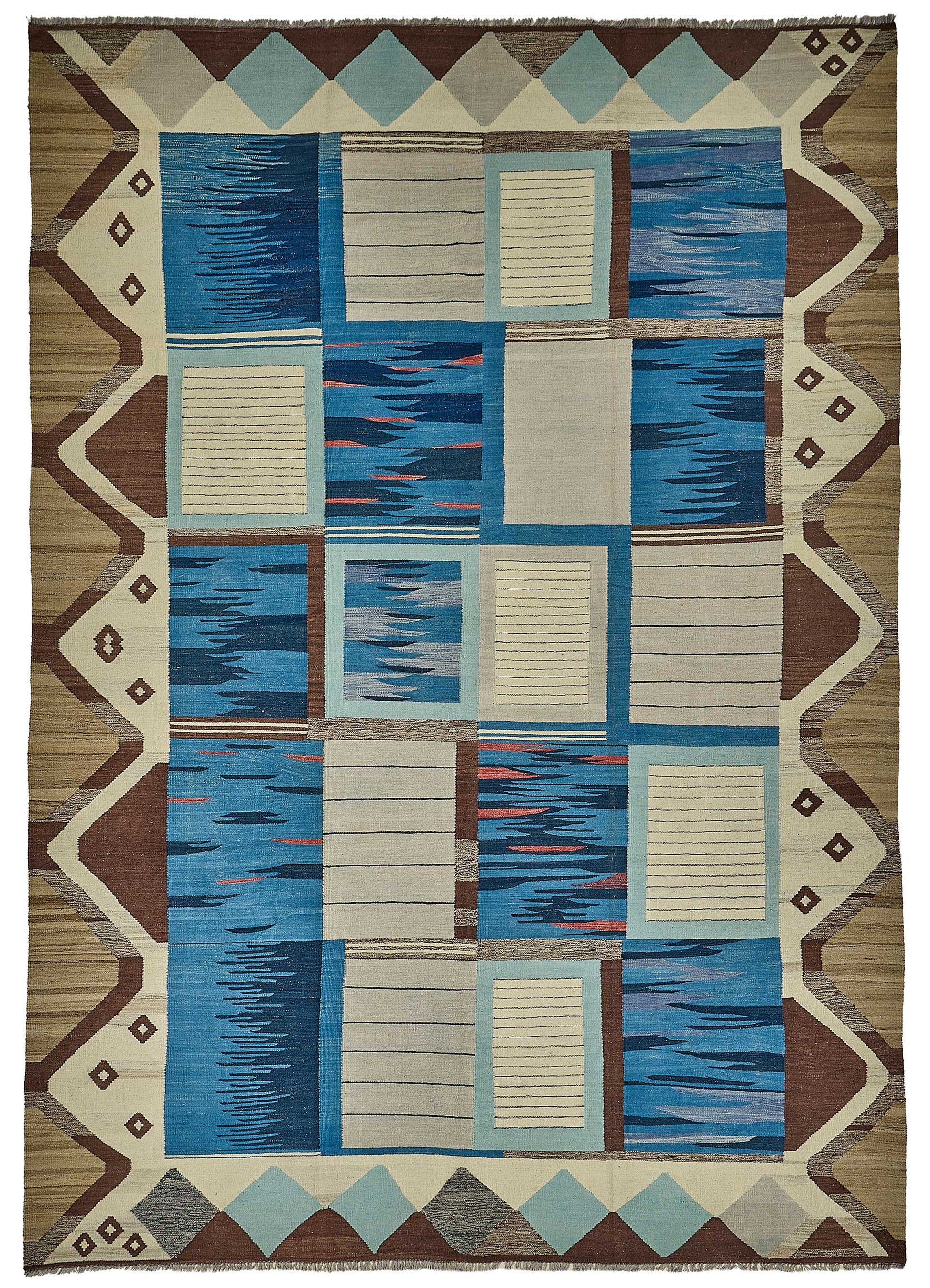 10x14 Contemporary Wool Kilim Rug - 51697