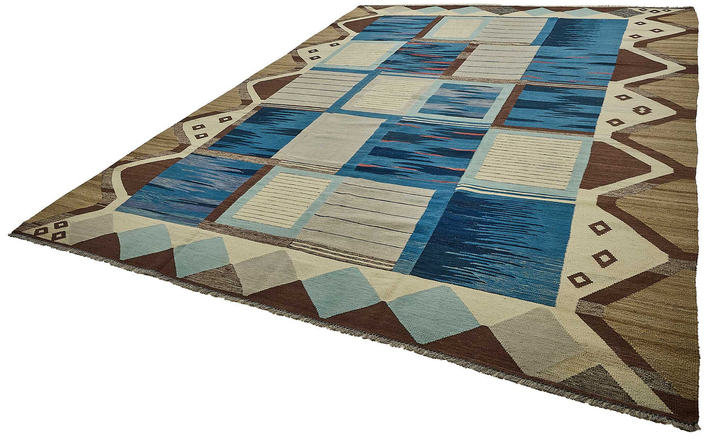 10x14 Contemporary Wool Kilim Rug - 51697
