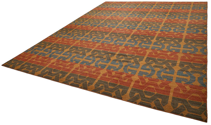 10x14 Contemporary Wool Kilim Rug - 51700